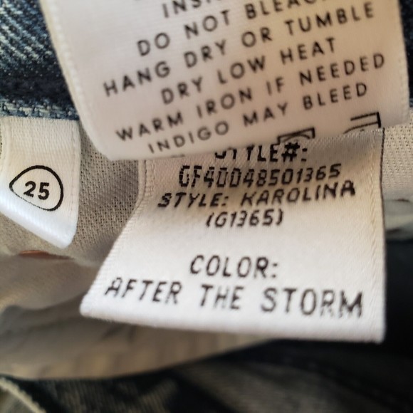 GRLFRND Karolina High Waist Tapered Leg Jean Women’s Size 25 In After The Storm. - Picture 11 of 11